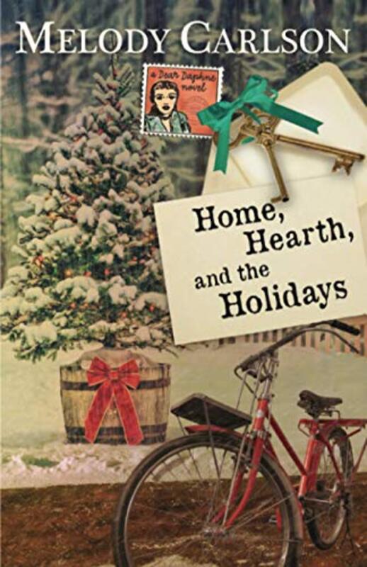 Book cover for "Home, Hearth, and Holidays" by Melody Carlson