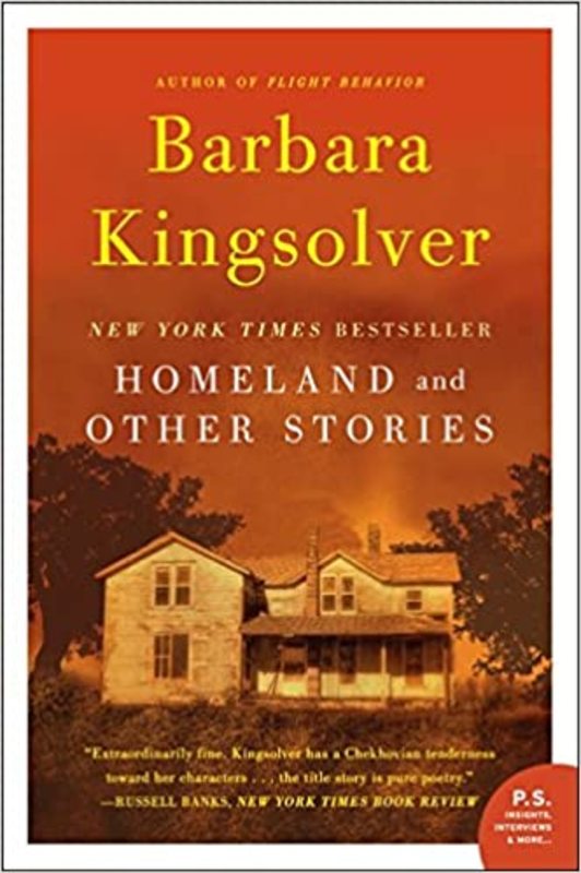 Book cover for "Homeland" by Barbara Kingsolver