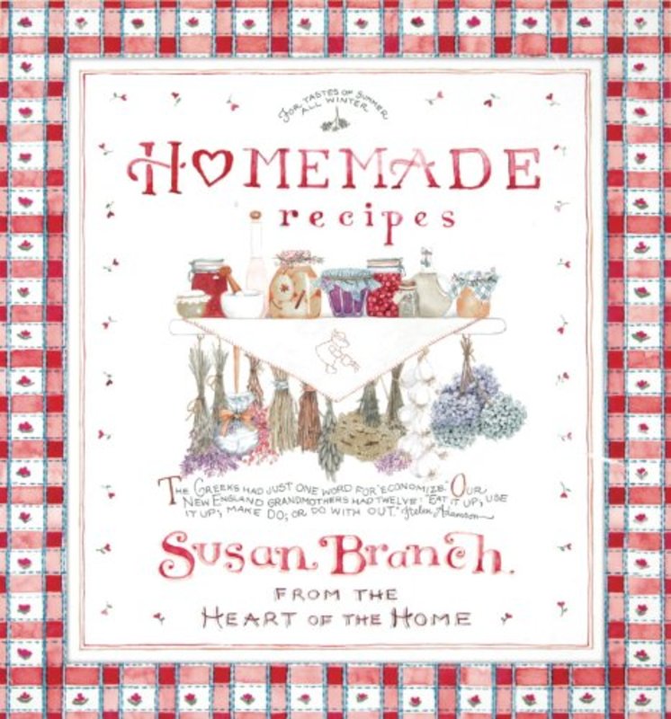 Book cover for "Homemade Recipes" by Susan Branch