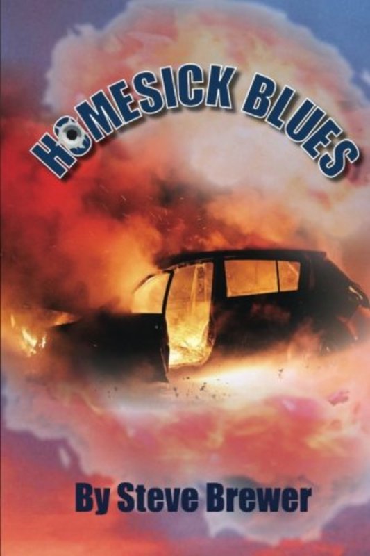 Book cover for "Homesick Blues" by Steve Brewer