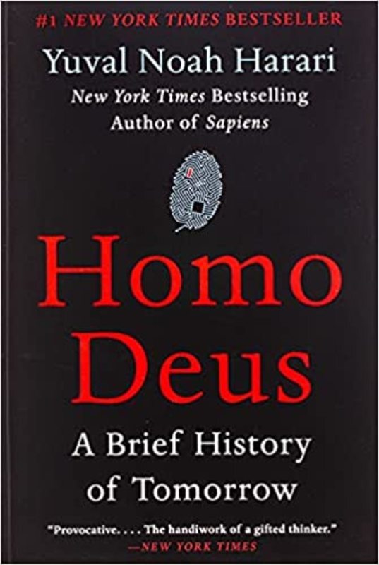 Book cover for "Homo Deus" by Yuval Noah Harari