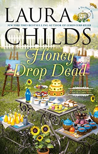 Book cover for "Honey Drop Dead" by Laura Childs