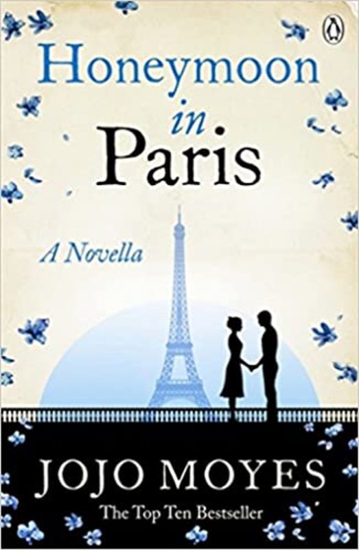 Book cover for "Honeymoon in Paris" by Jojo Moyes