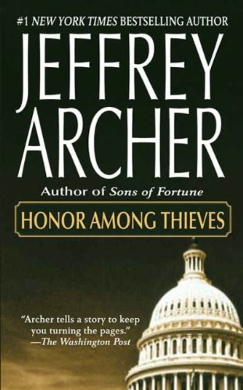 Book cover for "Honor Among Thieves" by Jeffrey Archer