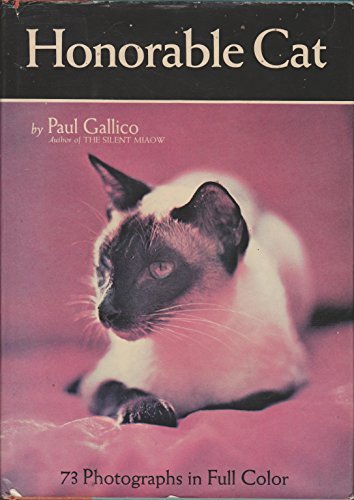 Book cover for "Honorable Cat" by Paul Gallico