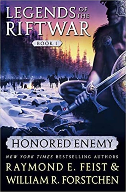 Book cover for "Honored Enemy" by Raymond E. Feist