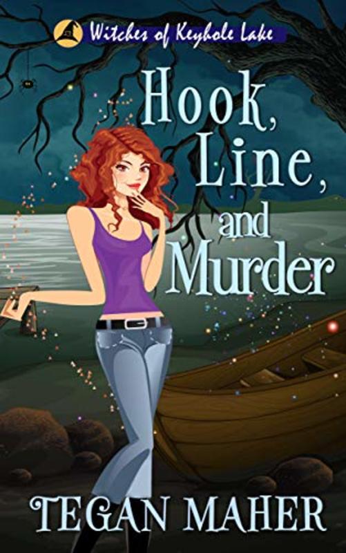 Book cover for "Hook, Line, and Murder" by Tegan Maher