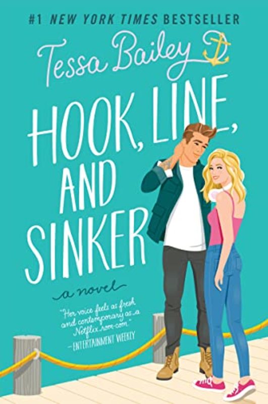 Book cover for "Hook, Line, and Sinker" by Tessa Bailey