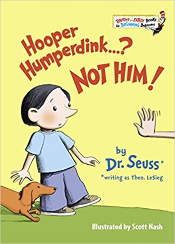 Book cover for "Hooper Humperdink...? Not Him!" by Dr. Seuss