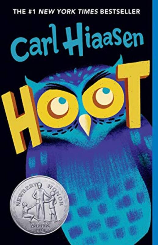 Book cover for "Hoot" by Carl Hiaasen