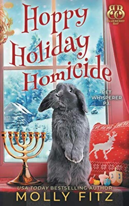 Book cover for "Hoppy Holiday Homicide" by Molly Fitz