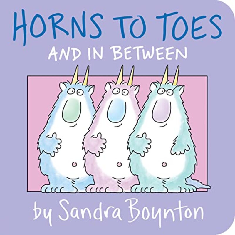 Book cover for "Horns to Toes and in Between" by Sandra Boynton