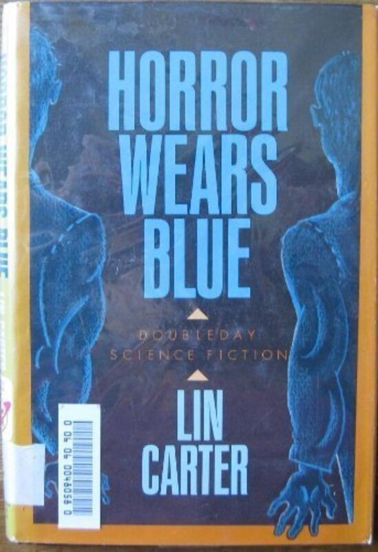 Book cover for "Horror Wears Blue" by Lin Carter