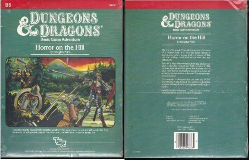 Book cover for "Horror on the Hill" by Douglas Niles