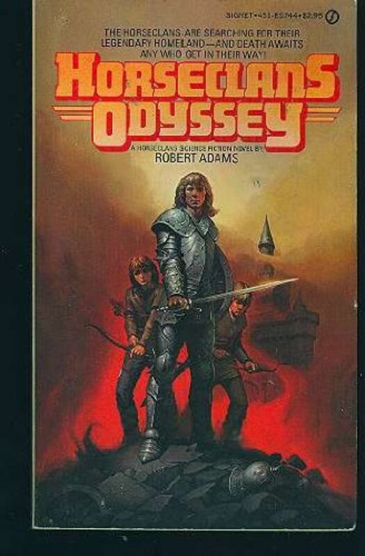 Book cover for "Horseclans Odyssey" by Robert Adams