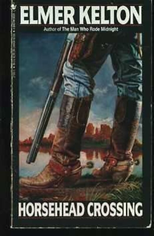 Book cover for "Horsehead Crossing" by Elmer Kelton