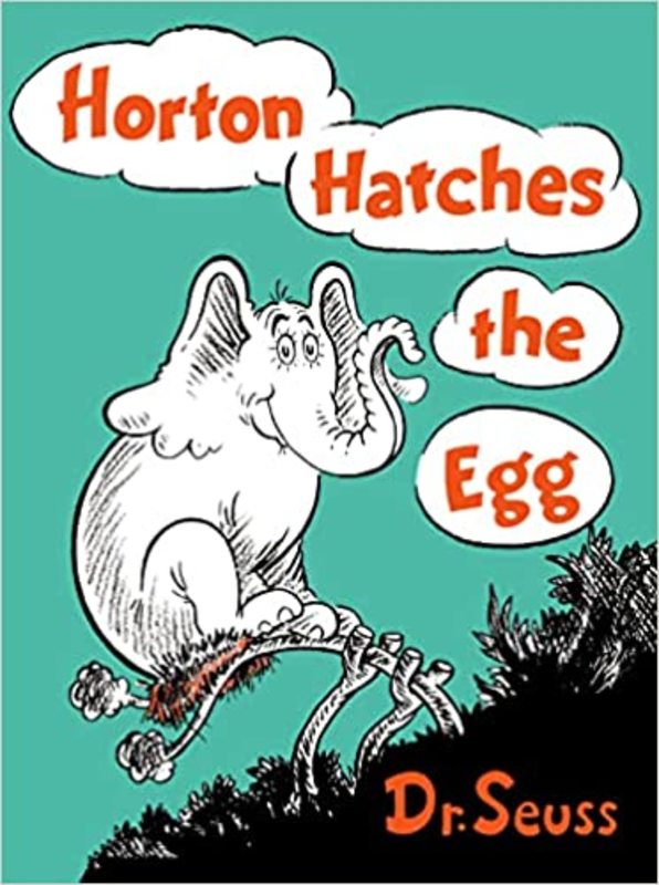 Book cover for "Horton Hatches the Egg" by Dr. Seuss