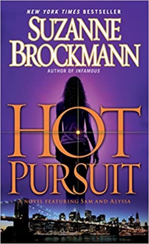 Book cover for "Hot Pursuit" by Suzanne Brockmann