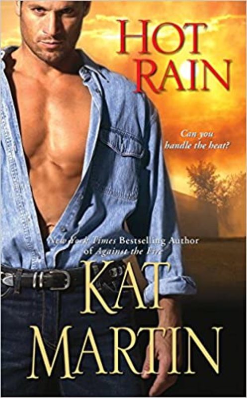 Book cover for "Hot Rain" by Kat Martin