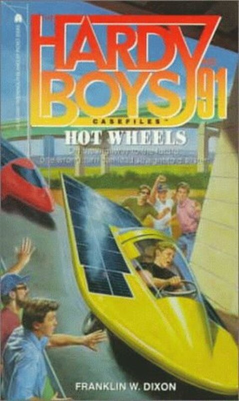 Book cover for "Hot Wheels" by Franklin W Dixon
