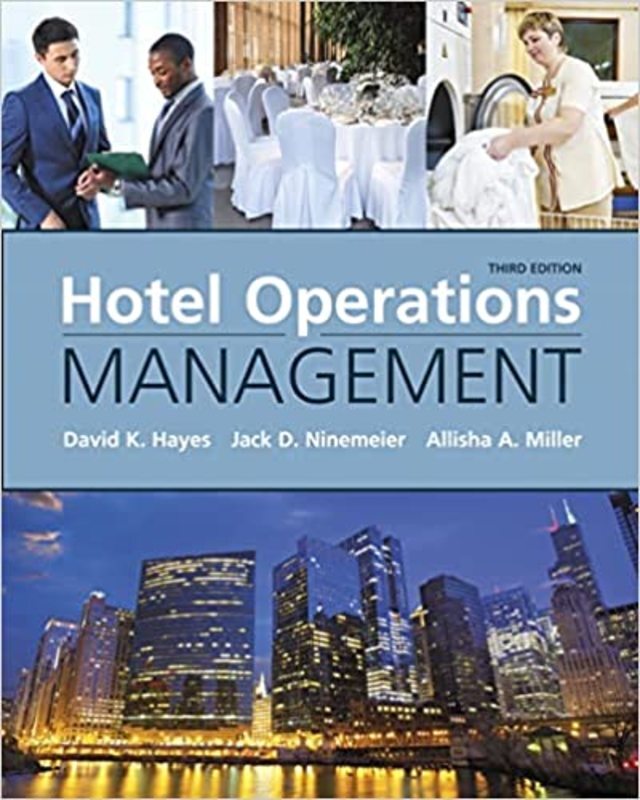 Book cover for "Hotel Operations Management" by David Hayes