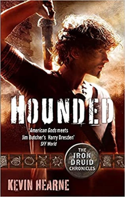 Book cover for "Hounded" by Kevin Hearne