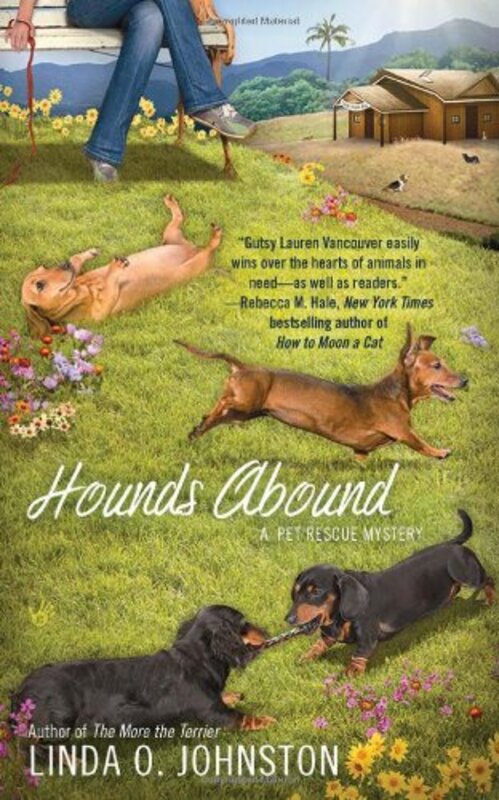 Book cover for "Hounds Abound" by Linda O Johnston
