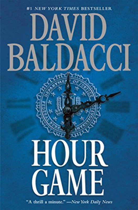 Book cover for "Hour Game" by David Baldacci