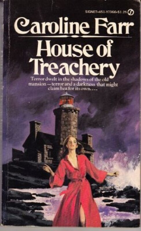 Book cover for "House of Treachery" by Carter Brown