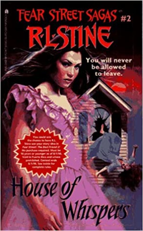 Book cover for "House of Whispers" by R.L. Stine