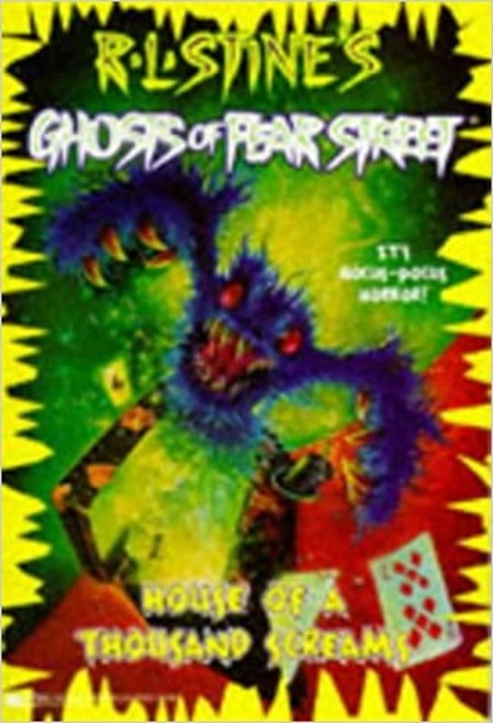 Book cover for "House of a Thousand Screams" by R.L. Stine