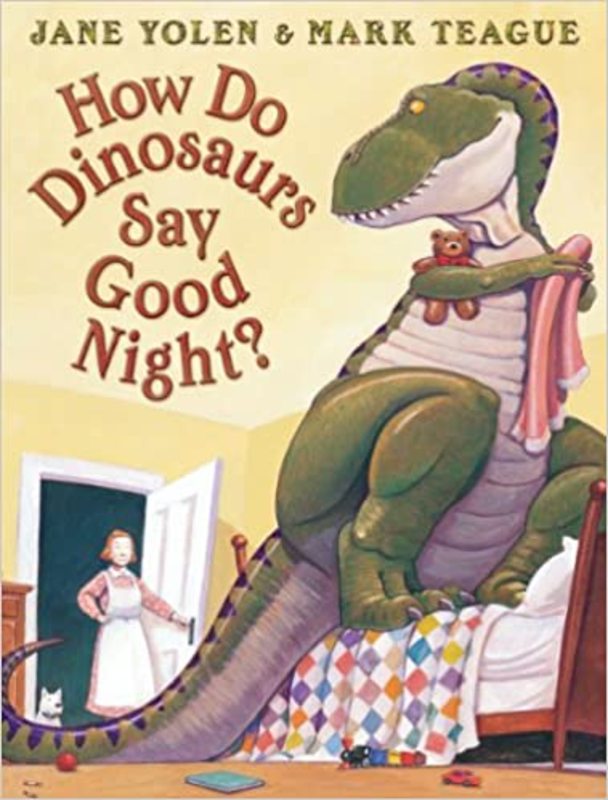 Book cover for "How Do Dinosaurs Say Goodnight?" by Jane Yolen
