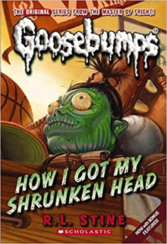 Book cover for "How I Got My Shrunken Head" by R.L. Stine