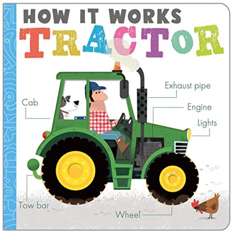 Book cover for "How It Works: Tractor" by Amelia Hepworth