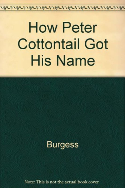 Book cover for "How Peter Cottontail Got His Name" by Thornton W Burgess