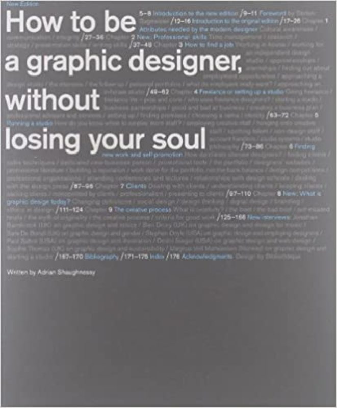 Book cover for "How to Be a Graphic Designer without Losing Your Soul" by Adrian Shaughnessy