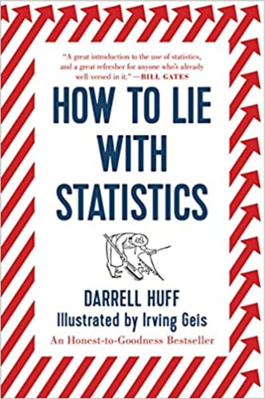 Book cover for "How to Lie with Statistics" by Darrell Huff