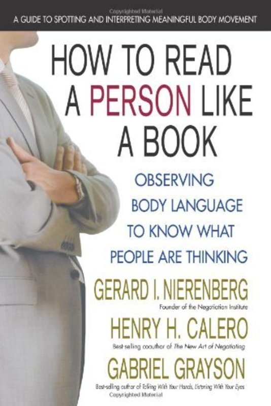 Book cover for "How to Read a Person Like a Book" by Gerard I. Nierenberg
