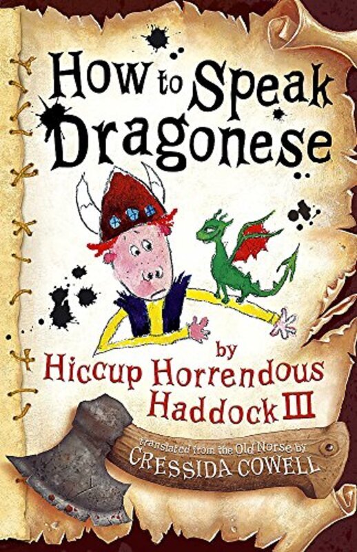 Book cover for "How to Speak Dragonese" by Cressida Cowell