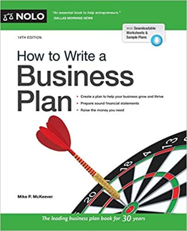 Book cover for "How to Write a Business Plan" by Mike P. McKeever