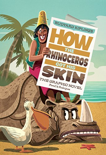 Book cover for "How the Rhinoceros Got His Skin" by Rudyard Kipling