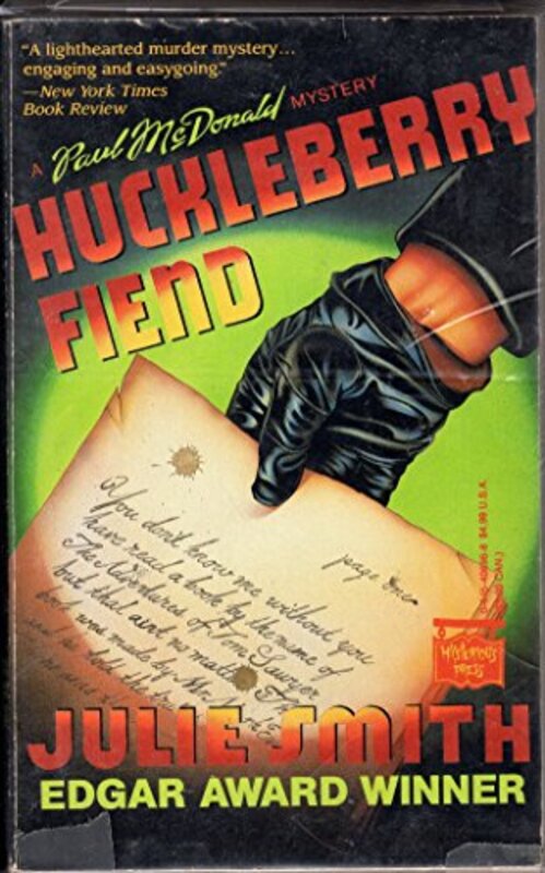 Book cover for "Huckleberry Fiend" by Julie Smith