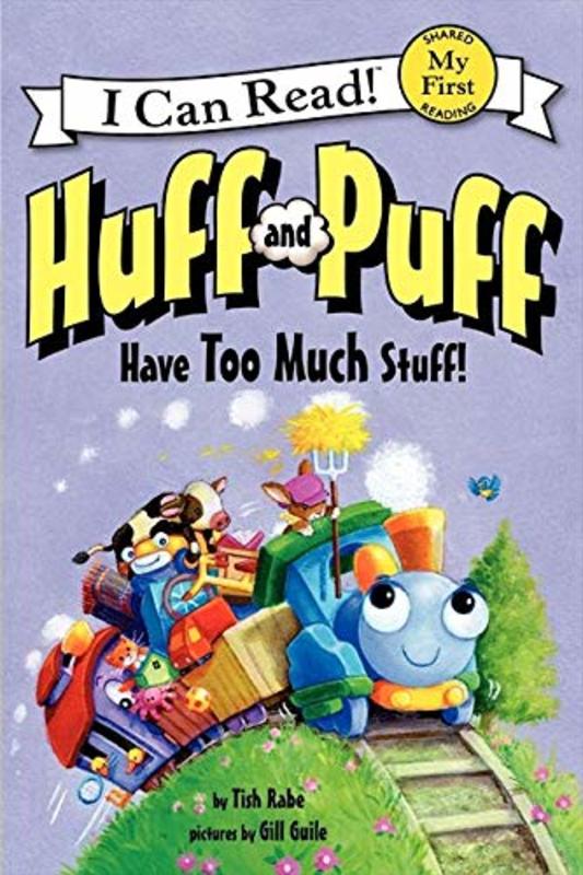Book cover for "Huff and Puff Have Too Much Stuff!" by Tish Rabe