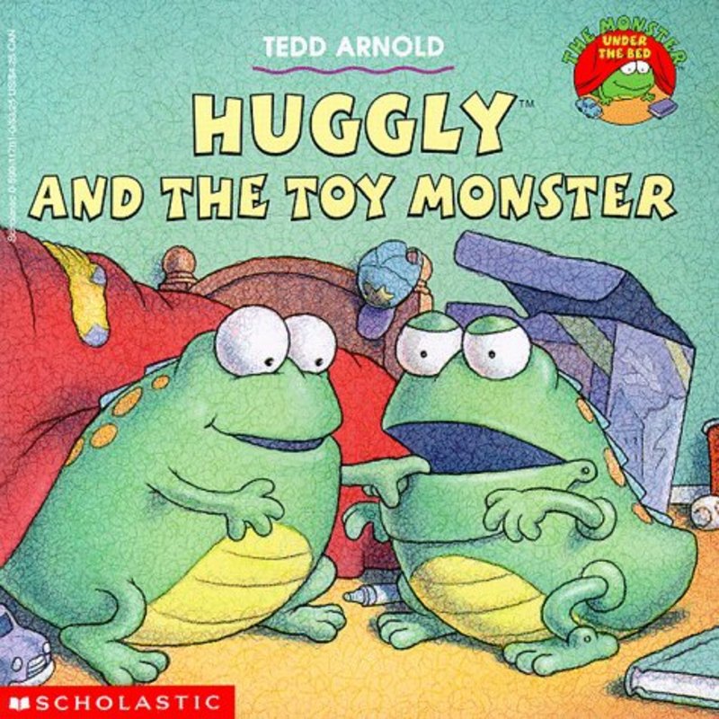 Book cover for "Huggly and the Toy Monster" by Tedd Arnold