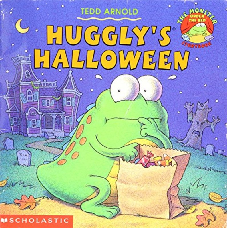 Book cover for "Huggly's Halloween" by Tedd Arnold