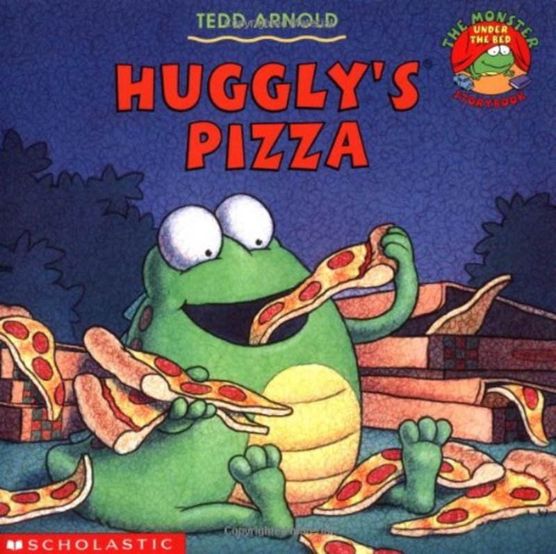 Book cover for "Huggly's Pizza" by Tedd Arnold