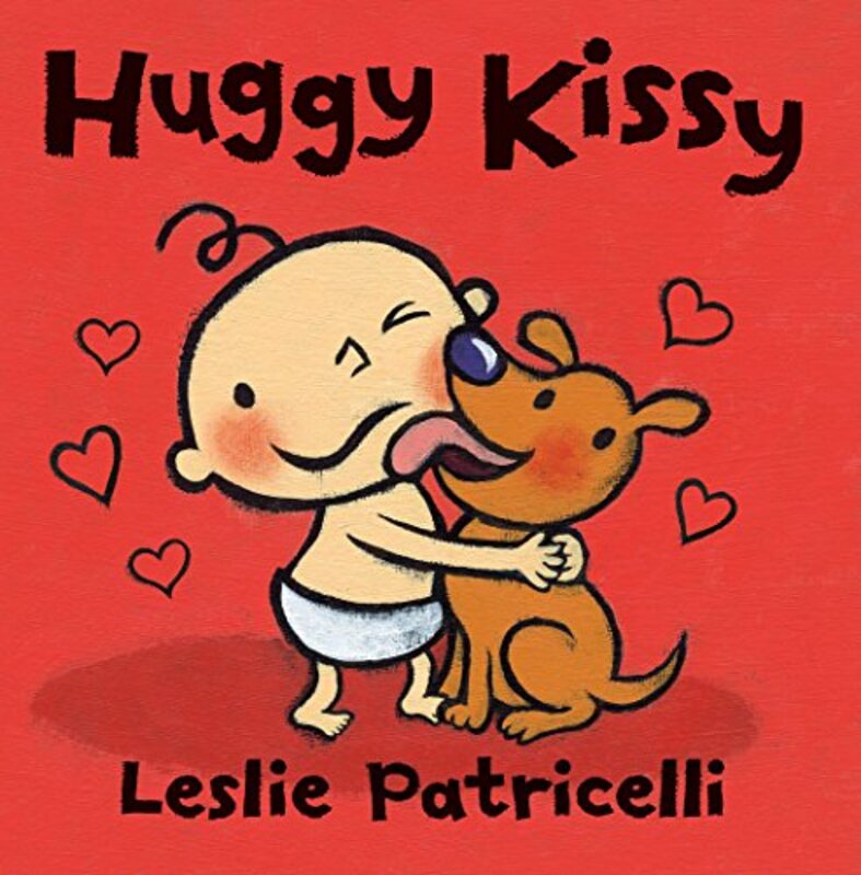 Book cover for "Huggy Kissy" by Leslie Patricelli