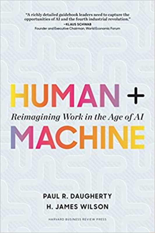 Book cover for "Human + Machine" by Paul R. Daugherty