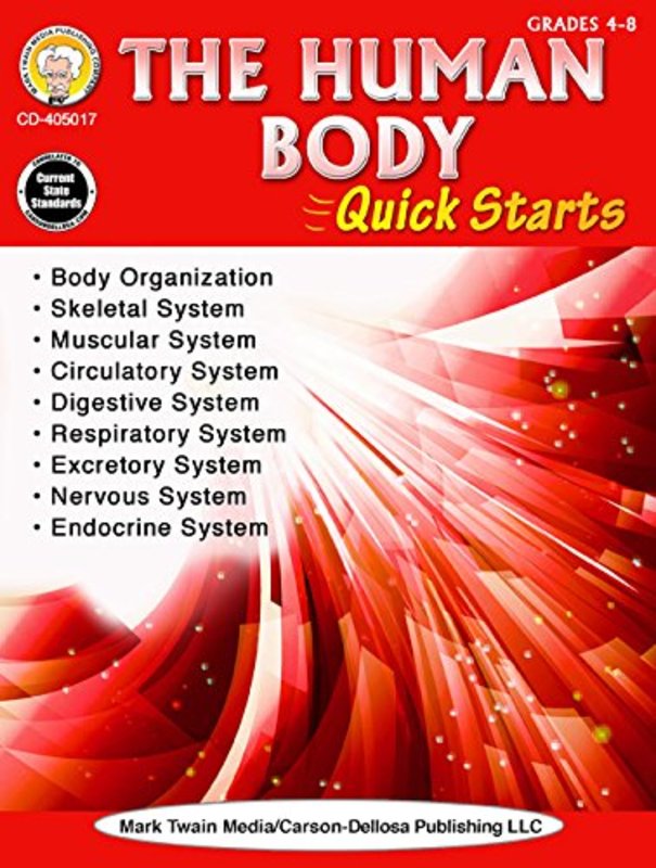 Book cover for "Human Body Quick Starts, Grades 4 - 8" by Wendi Silvano