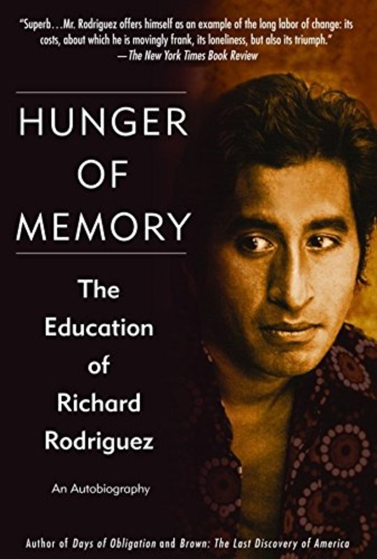 Book cover for "Hunger of Memory" by Richard Rodriguez